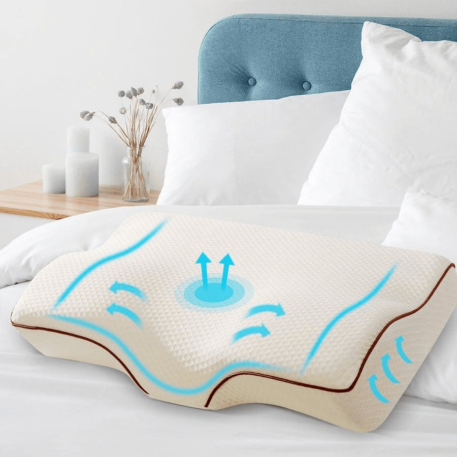 Comfort Snooze | Orthopaedic Memory Foam Pillow with Ergonomic Design | Neck Pain Relief for Restful Sleep 1