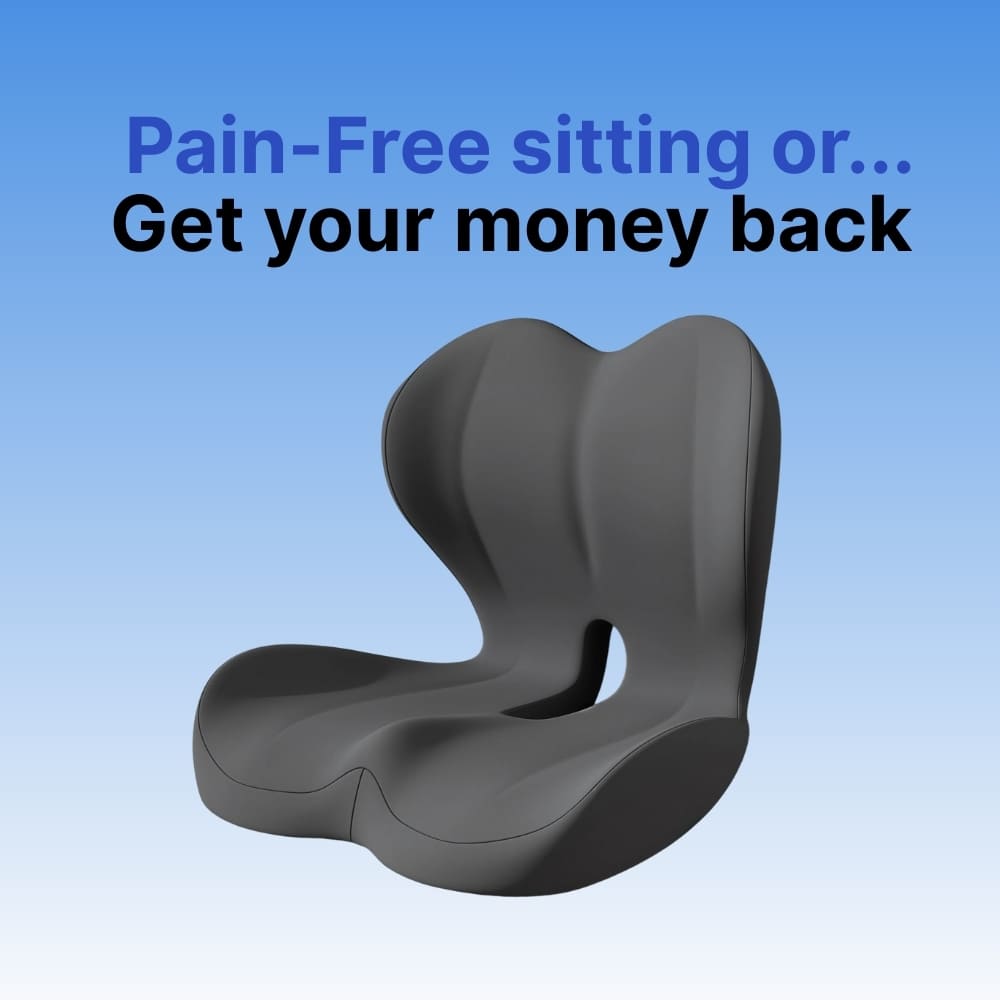 Comfort Support | High-Back Orthopedic Seat Cushion with Memory Foam | Ultimate Relief for Back Pain 1