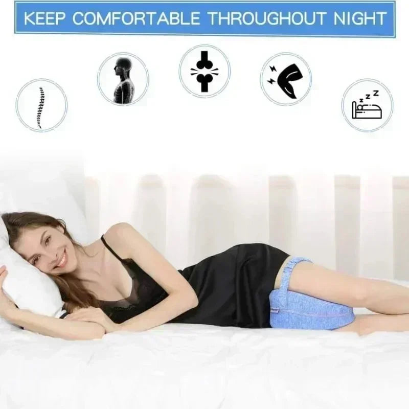 Comfort Support | Knee Pillow for Side Sleepers with Memory Foam Design | Ideal Knee Alignment for Better Sleep 2