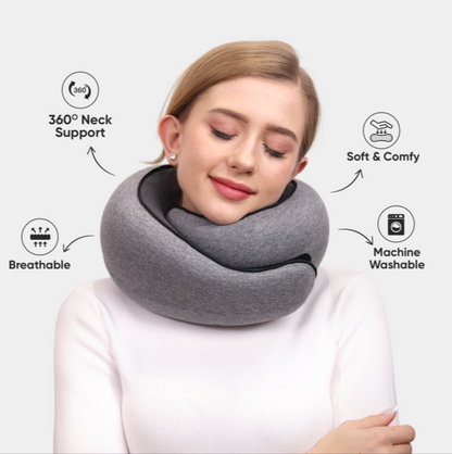 Comfort Travel | Ergonomic Neck Pillow for 360° Support | Compact Travel Neck Pillow for Restful Journeys 1