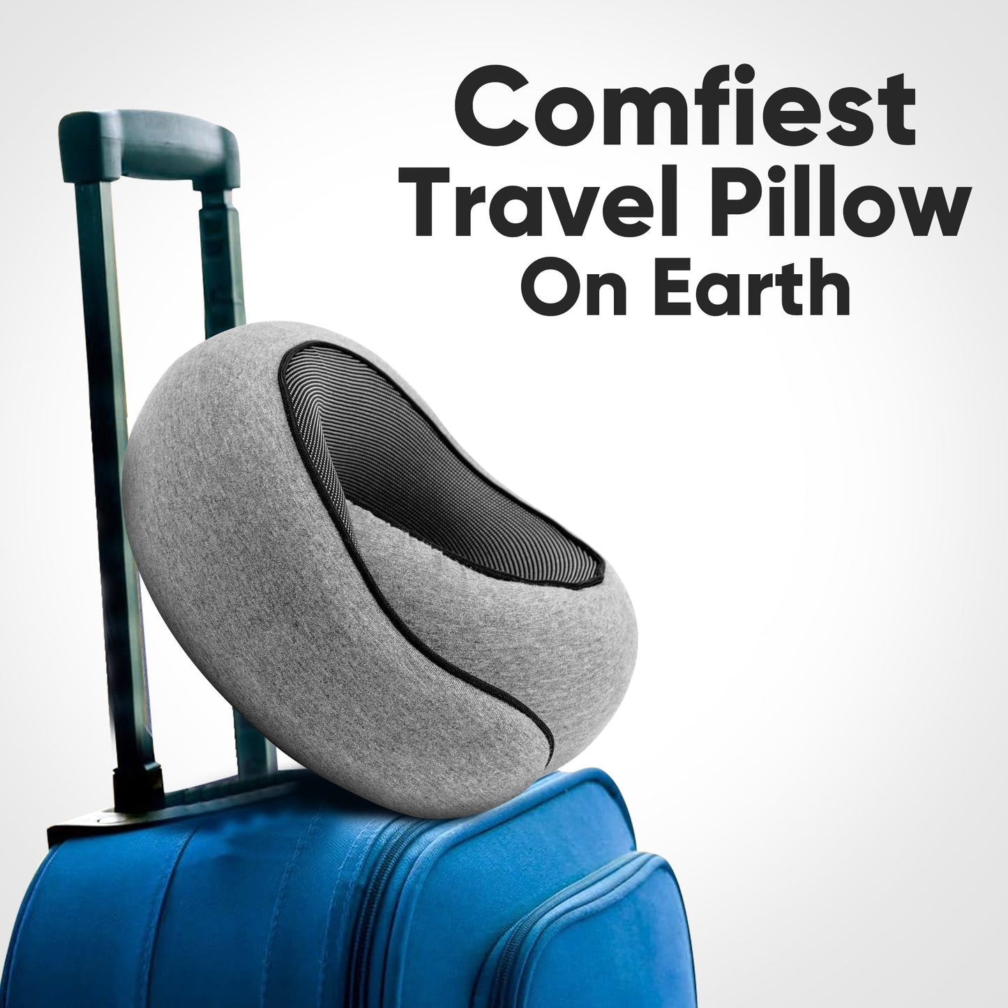 Comfort Travel | Ergonomic Neck Pillow for 360° Support | Compact Travel Neck Pillow for Restful Journeys 3