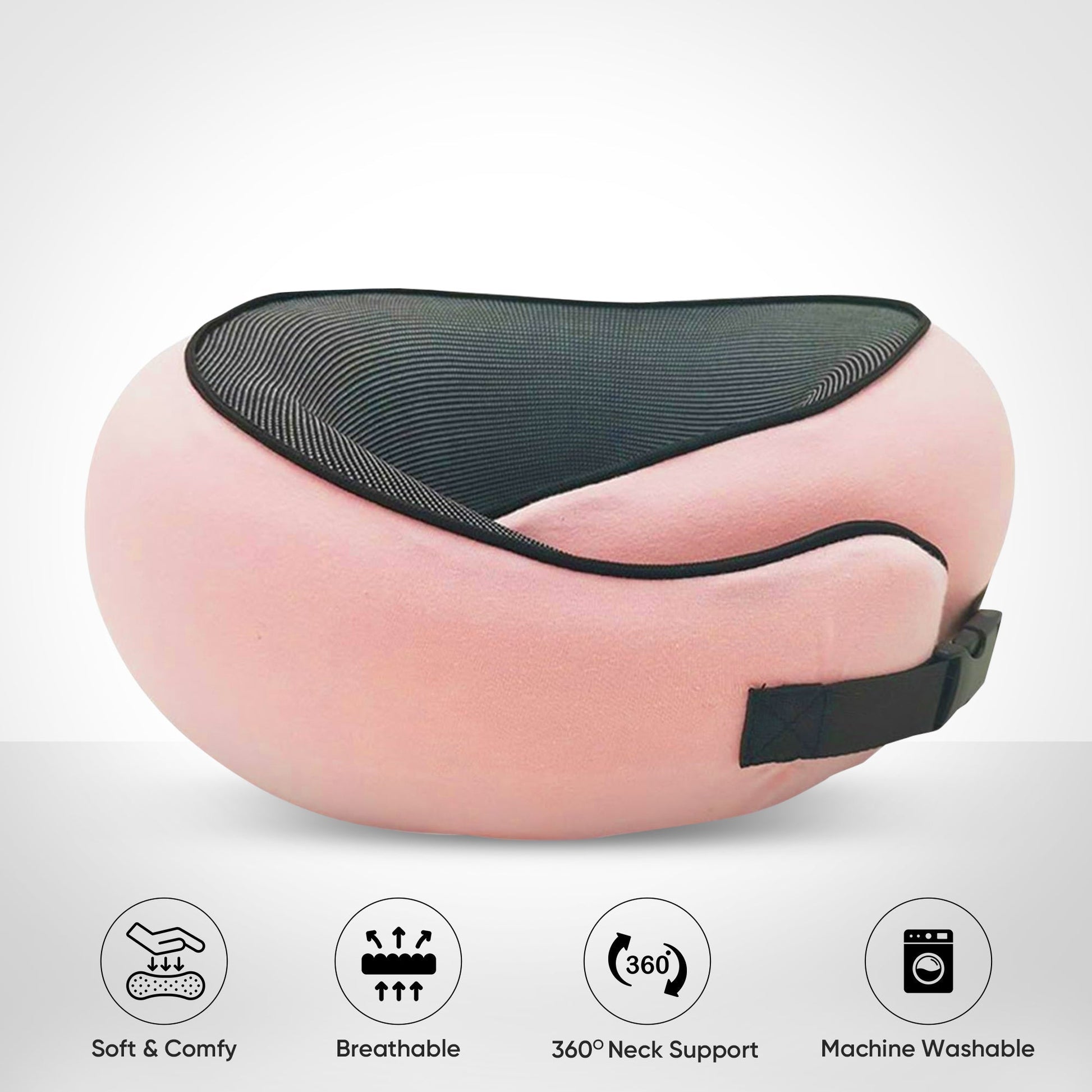 Comfort Travel | Ergonomic Neck Pillow for 360° Support | Compact Travel Neck Pillow for Restful Journeys 5