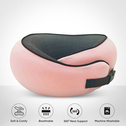 Comfort Travel | Ergonomic Neck Pillow for 360° Support | Compact Travel Neck Pillow for Restful Journeys 5