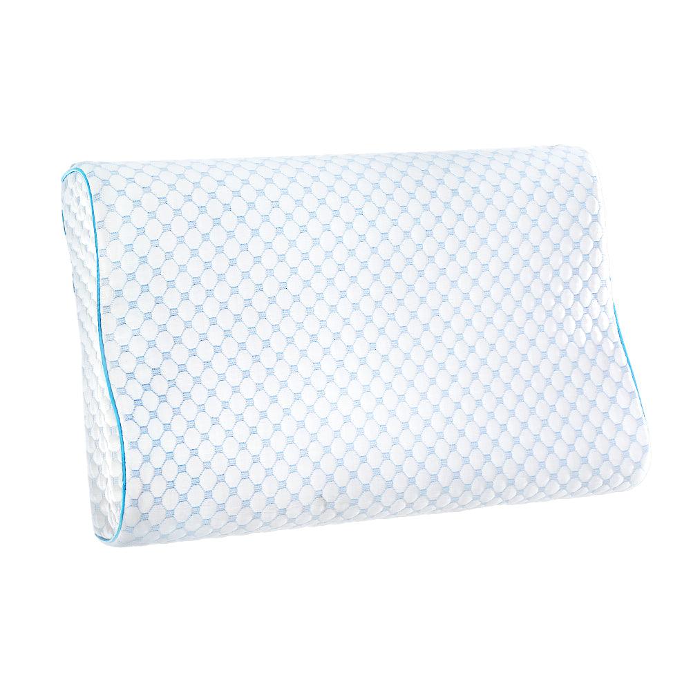 Cooling Gel Contoured Memory Foam Pillow | Pressure Relief Design for All Sleep Positions 0