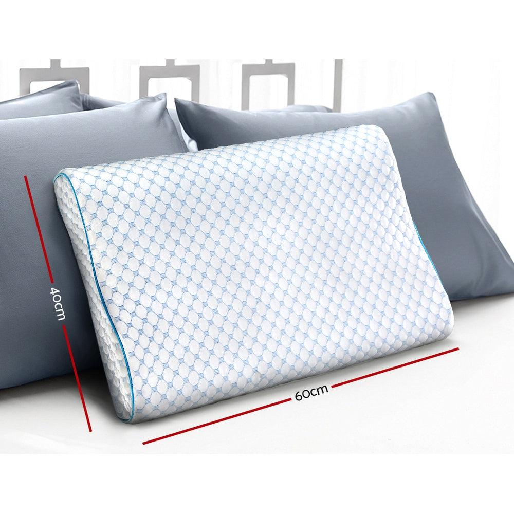 Cooling Gel Contoured Memory Foam Pillow | Pressure Relief Design for All Sleep Positions 5