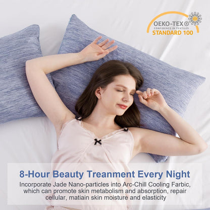 Cooling Pillowcase Set | Q-Max 0.45 Arc-Chill Fabric for Ultimate Comfort | Double-Sided Design for Year-Round Sleep 3