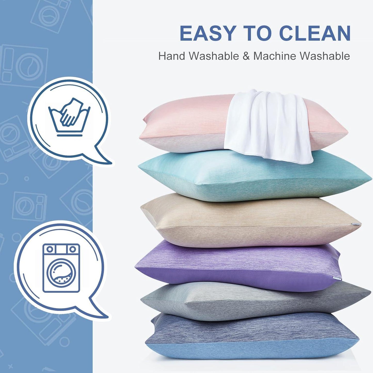 Cooling Pillowcase Set | Q-Max 0.45 Arc-Chill Fabric for Ultimate Comfort | Double-Sided Design for Year-Round Sleep 4