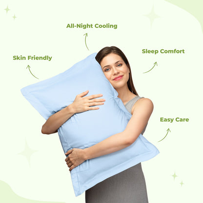 Cooling Pillowcase | Ice-Infused Fabric for Refreshing Sleep | Soft & Breathable Design for Skin Care 2