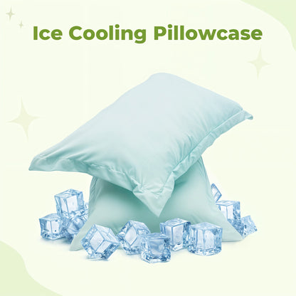Cooling Pillowcase | Ice-Infused Fabric for Refreshing Sleep | Soft & Breathable Design for Skin Care 3