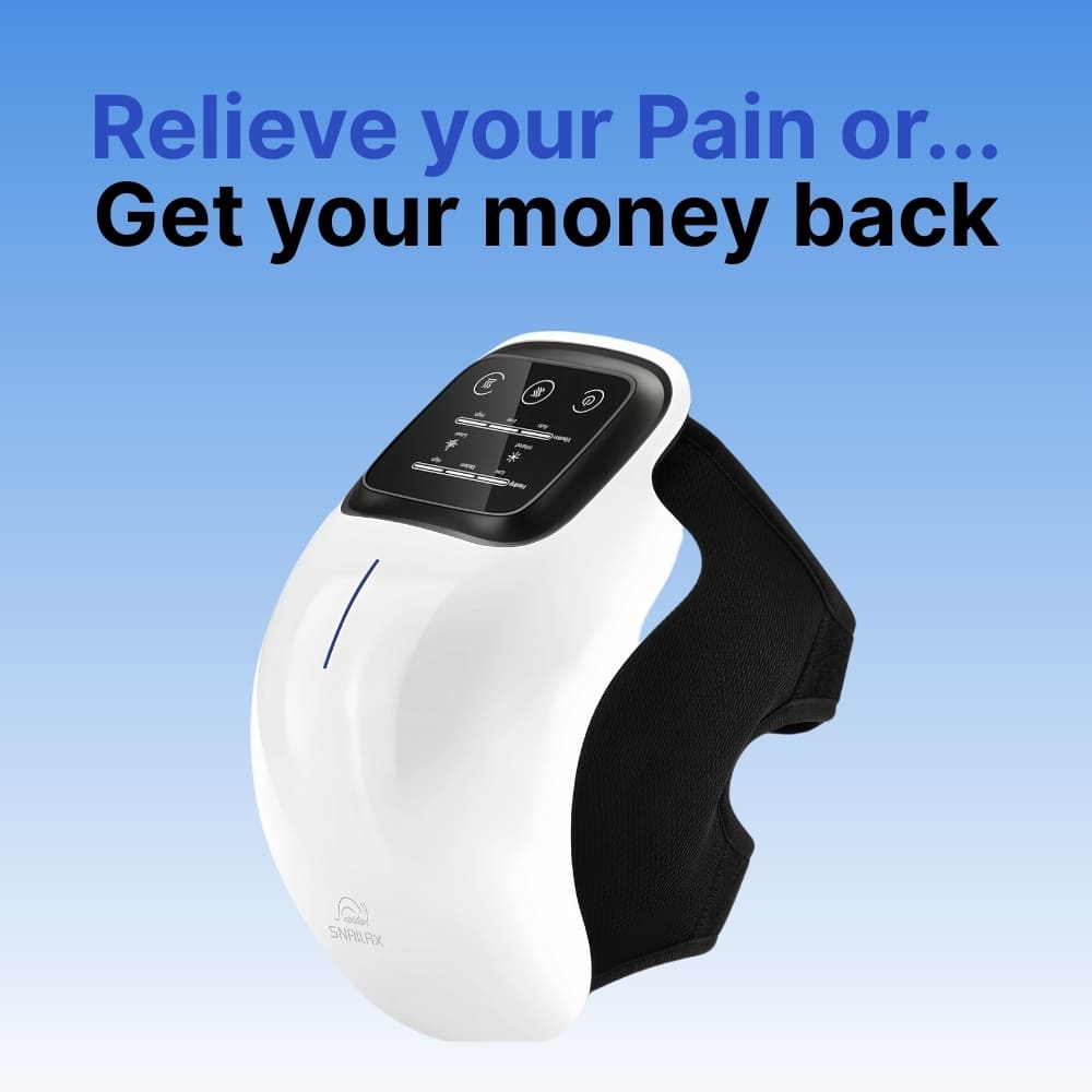 Cordless Knee Massager | Heated with Adjustable Vibration Therapy | Ergonomic Design for Targeted Pain Relief 0