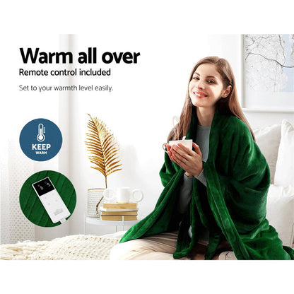 Cozy Comfort | Electric Throw Blanket with Adjustable Heat Settings | Soft Fleece for All-Season Warmth 5