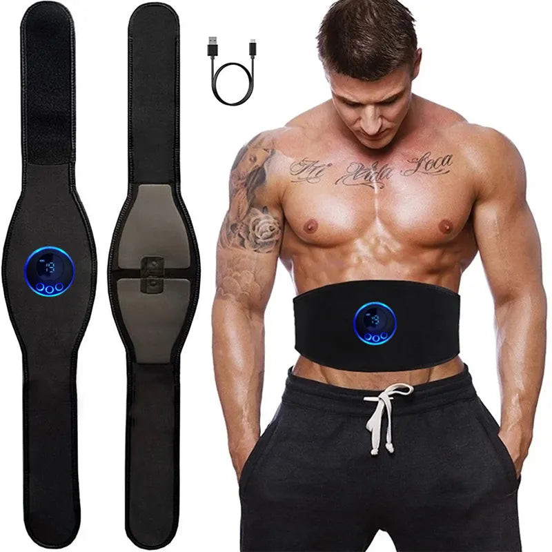 EMS Abdominal Trainer | USB Rechargeable Muscle Toning Device | Compact Design for Effortless Home Workouts 0