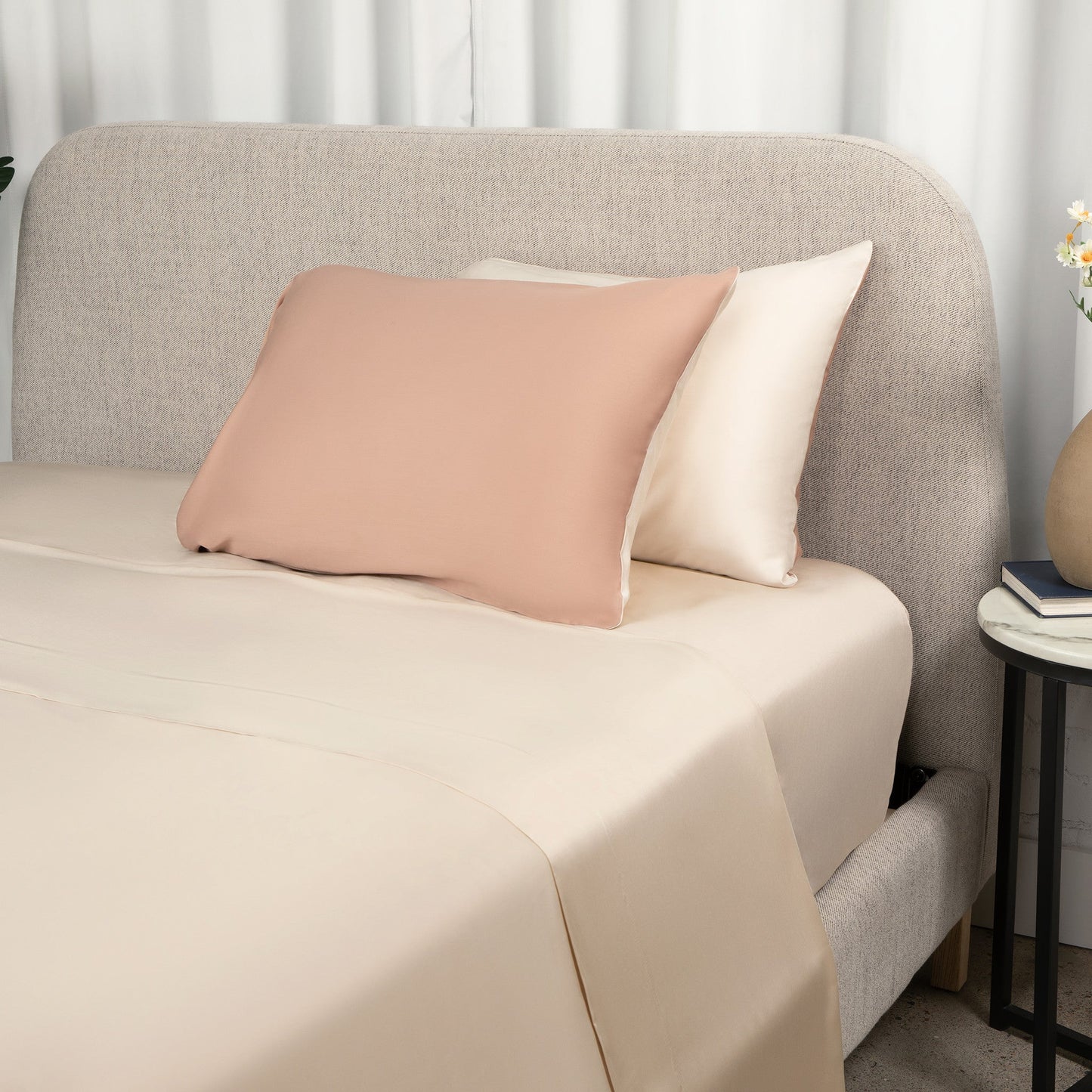 Eden Om | Reversible Bamboo Pillow Cases with Temperature Regulation | Soft & Eco-Friendly for Luxurious Sleep 2