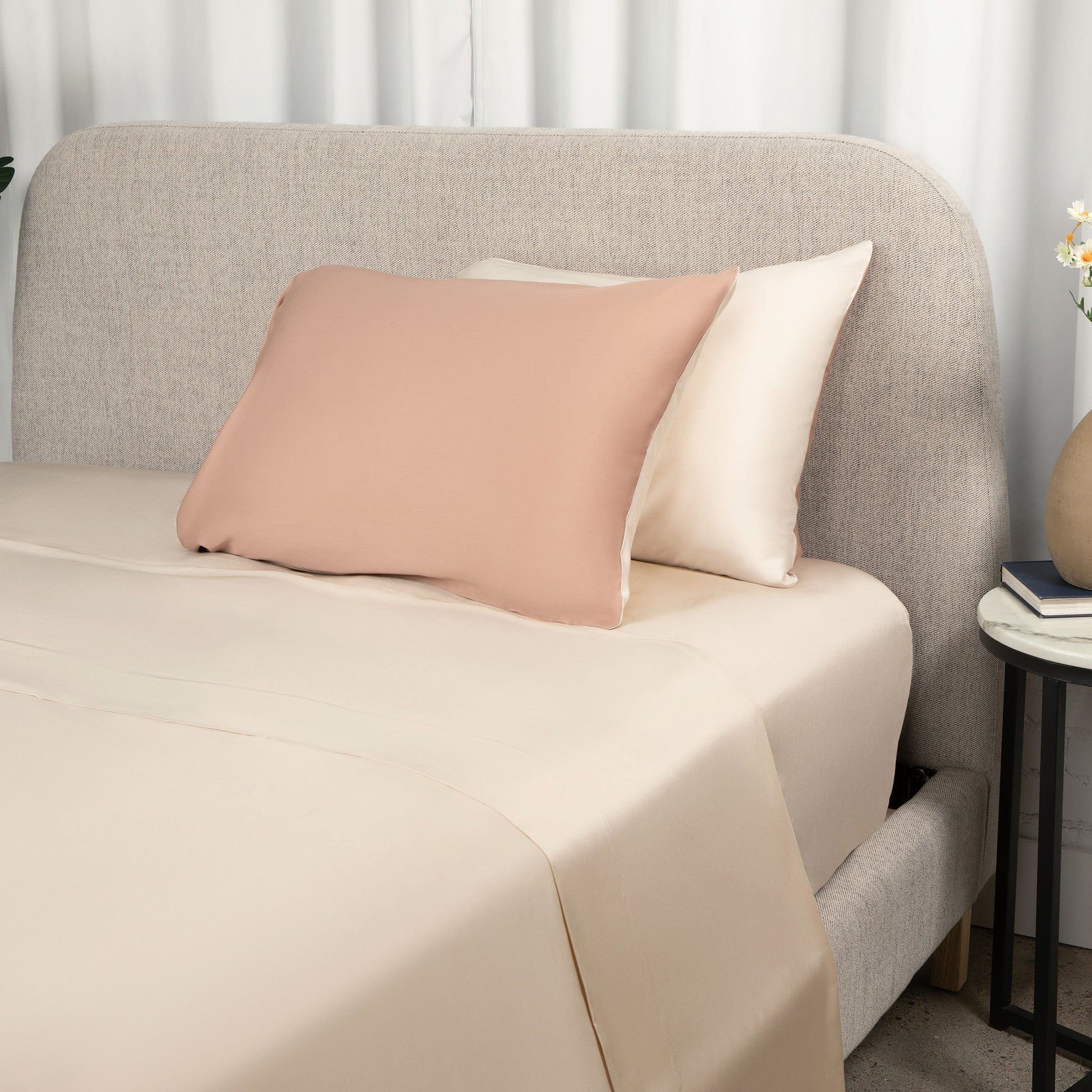 Eden Om | Reversible Bamboo Pillow Cases with Temperature Regulation | Soft & Eco-Friendly for Luxurious Sleep 2