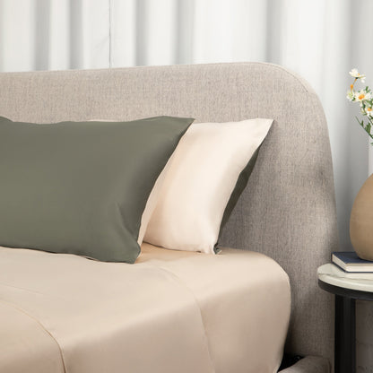 Eden Om | Reversible Bamboo Pillow Cases with Temperature Regulation | Soft & Eco-Friendly for Luxurious Sleep 6
