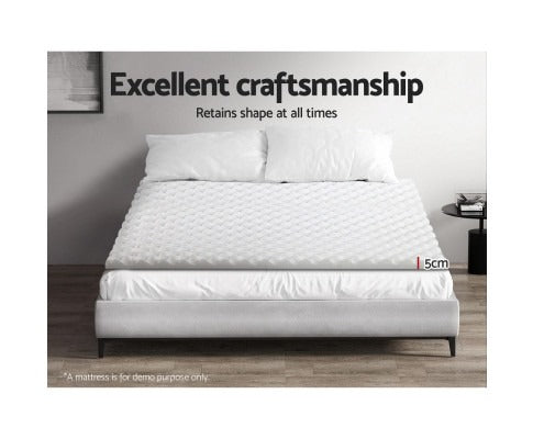Egg Crate Memory Foam Mattress Topper with 5cm Thickness | Cooling Design for Enhanced Sleep Comfort 3