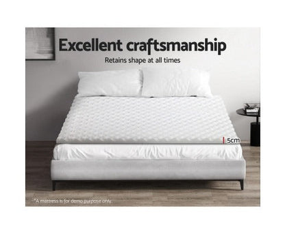 Egg Crate Memory Foam Mattress Topper with 5cm Thickness | Cooling Design for Enhanced Sleep Comfort 3