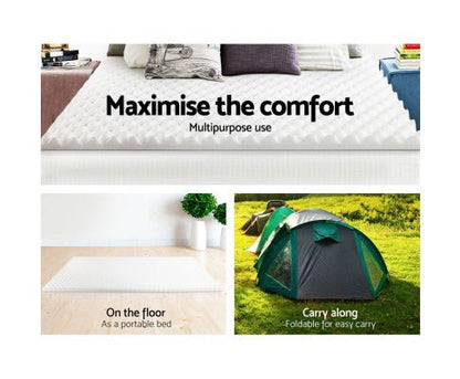 Egg Crate Memory Foam Mattress Topper with 5cm Thickness | Cooling Design for Enhanced Sleep Comfort 4