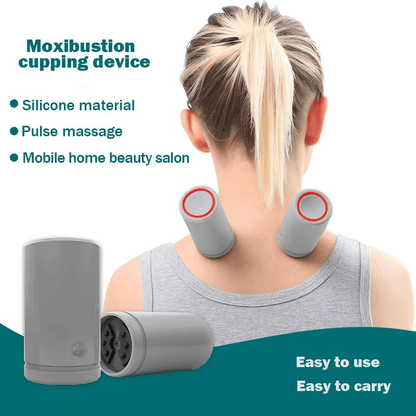 Electric Pulse Massage Cupping Device | Vibrating Massager with Deep Tissue Therapy | Compact Design for Full-Body Relaxation 2