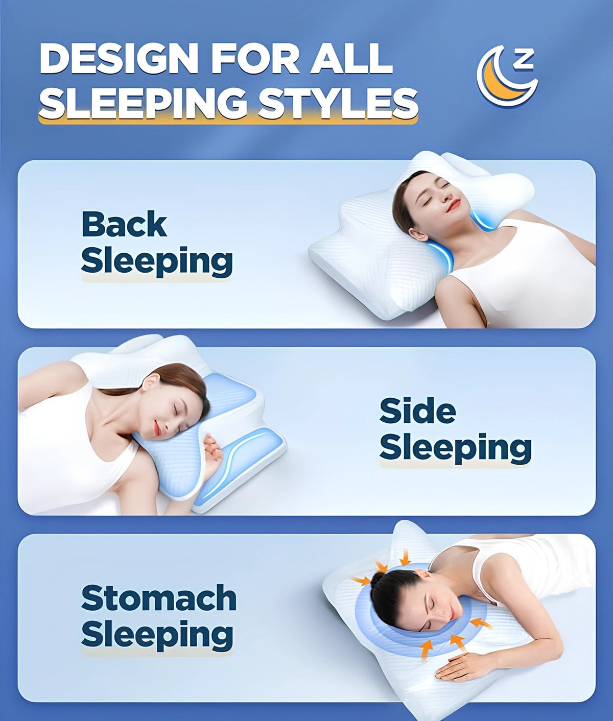 ErgoComfort | Neck Support Pillow with Memory Foam & Ergonomic Design | Ideal for Neck Pain Relief and Travel 2