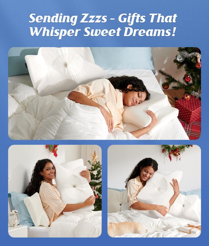 ErgoComfort | Neck Support Pillow with Memory Foam & Ergonomic Design | Ideal for Neck Pain Relief and Travel 6
