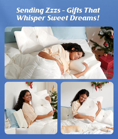 ErgoComfort | Neck Support Pillow with Memory Foam & Ergonomic Design | Ideal for Neck Pain Relief and Travel 6