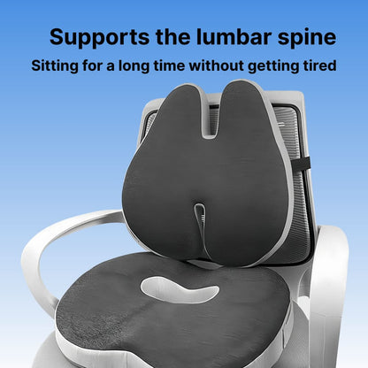 Ergonomic Coccyx Seat Cushion with Memory Foam & Washable Cover for Tailbone Relief 2