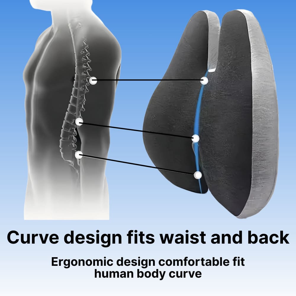 Ergonomic Coccyx Seat Cushion with Memory Foam & Washable Cover for Tailbone Relief 5