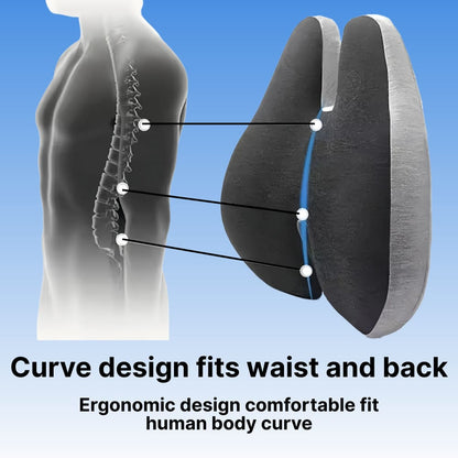 Ergonomic Coccyx Seat Cushion with Memory Foam & Washable Cover for Tailbone Relief 5
