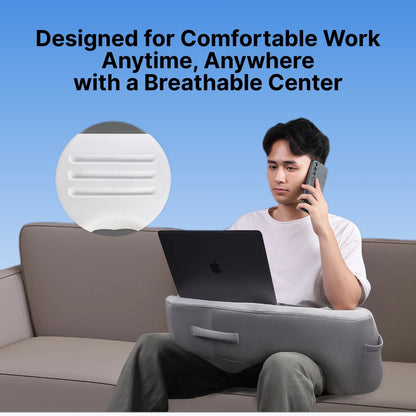 Ergonomic Gaming & Reading Lap Pillow with Armrests | Premium Memory Foam for Ultimate Comfort 3