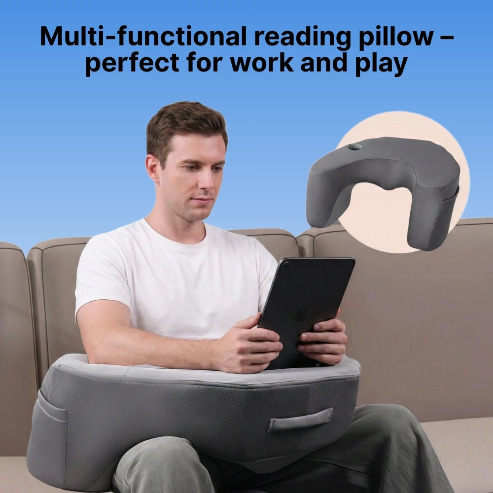 Ergonomic Gaming & Reading Lap Pillow with Armrests | Premium Memory Foam for Ultimate Comfort 8