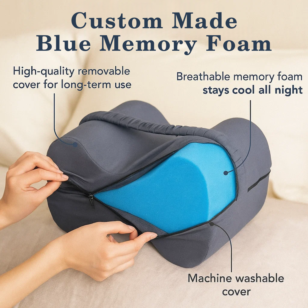 Ergonomic Knee Pillow for Side Sleepers with Memory Foam Design | Pain Relief & Spinal Alignment 3