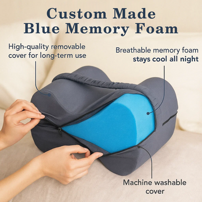 Ergonomic Knee Pillow for Side Sleepers with Memory Foam Design | Pain Relief & Spinal Alignment 3