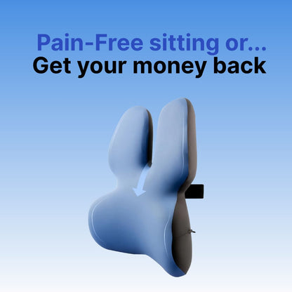 Ergonomic Lumbar Support Pillow with Adjustable Strap | High-Density Foam Cushion for Back Pain Relief 0