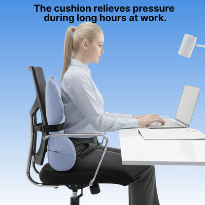 Ergonomic Lumbar Support Pillow with Adjustable Strap | High-Density Foam Cushion for Back Pain Relief 3