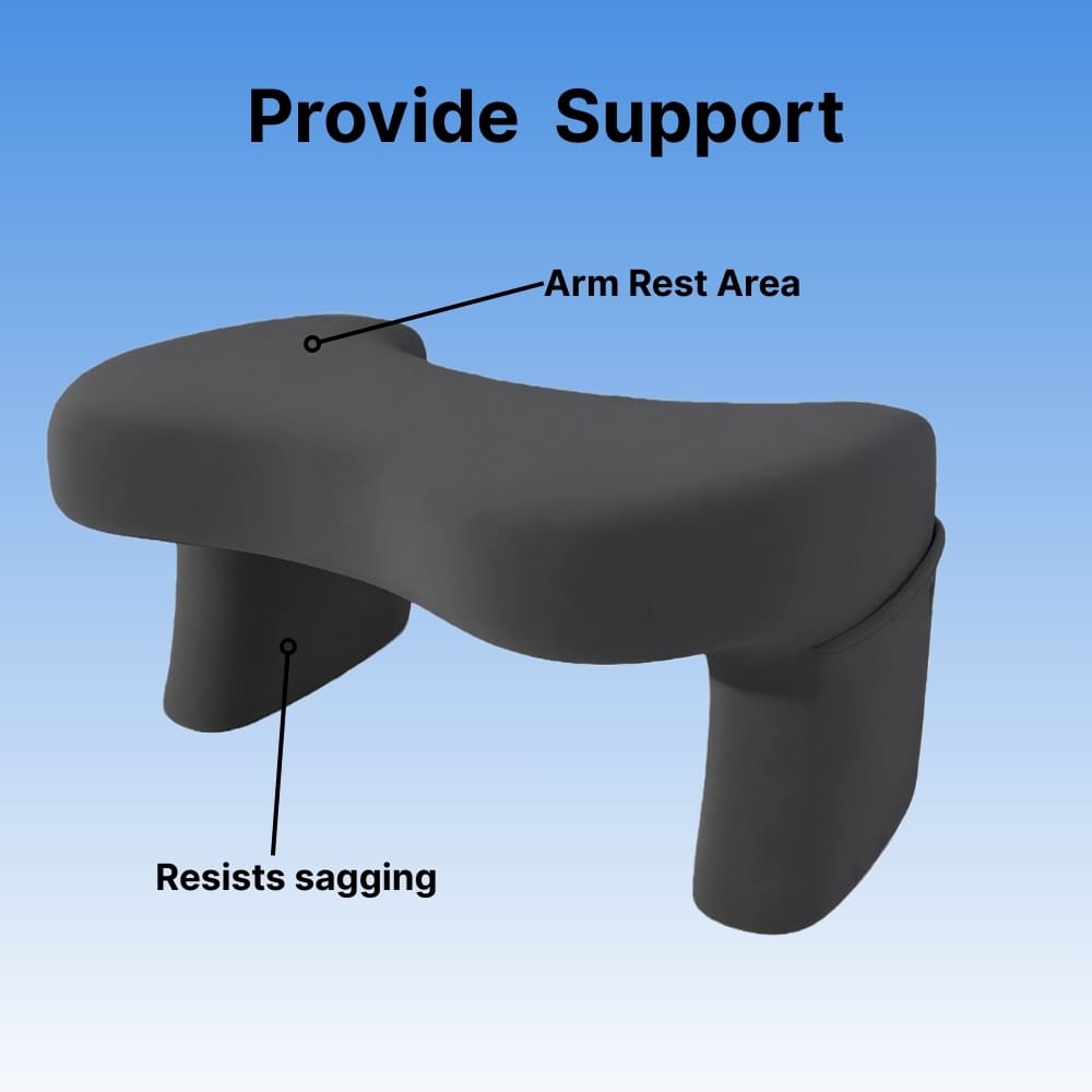 Ergonomic Memory Foam Lap Desk | Beveled Design for Comfort | Portable Computer Tray for Bed and Couch 3