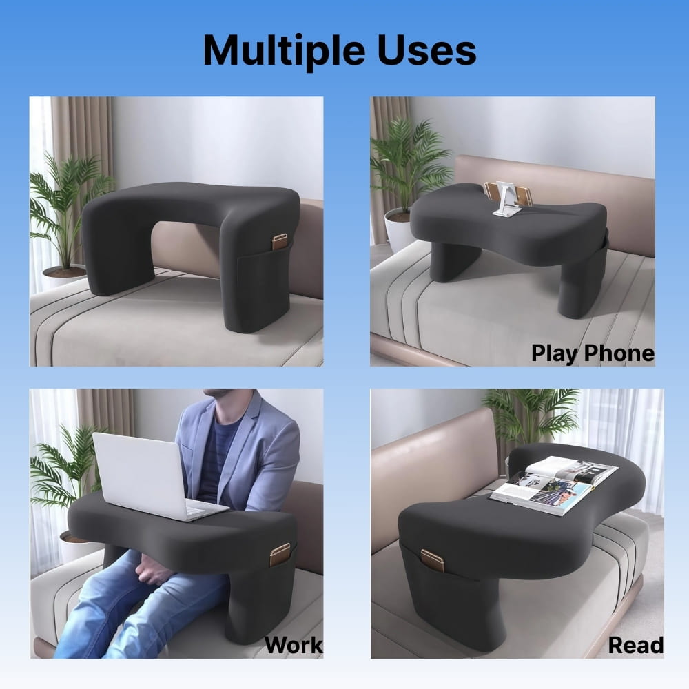 Ergonomic Memory Foam Lap Desk | Beveled Design for Comfort | Portable Computer Tray for Bed and Couch 4