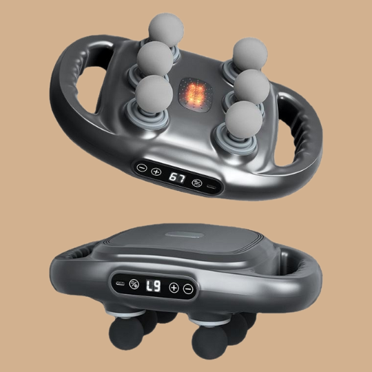 Fascia Series | Massage Gun with Six Interchangeable Heads | Adjustable Speeds for Deep Tissue Muscle Relief 0