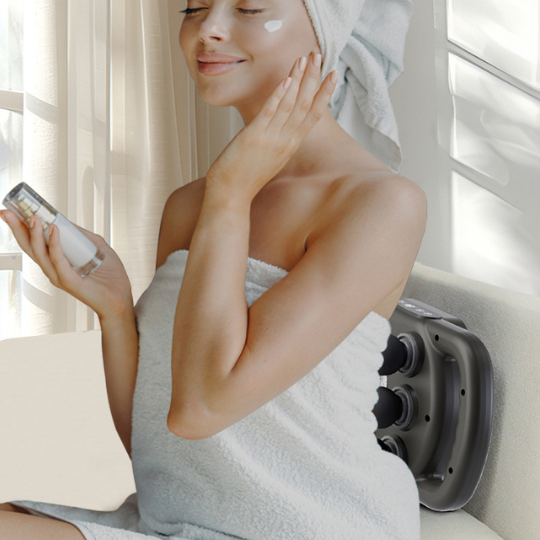 Fascia Series | Massage Gun with Six Interchangeable Heads | Adjustable Speeds for Deep Tissue Muscle Relief 1