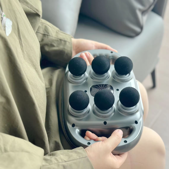 Fascia Series | Massage Gun with Six Interchangeable Heads | Adjustable Speeds for Deep Tissue Muscle Relief 3