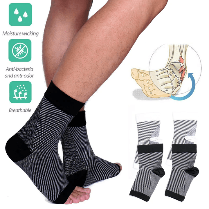 Foot Compression Sleeves | Lightweight Compression Socks with Breathable Design | Pain Relief for All-Day Comfort 4