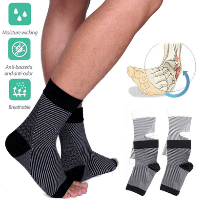 Foot Compression Sleeves | Lightweight Compression Socks with Breathable Design | Pain Relief for All-Day Comfort 4