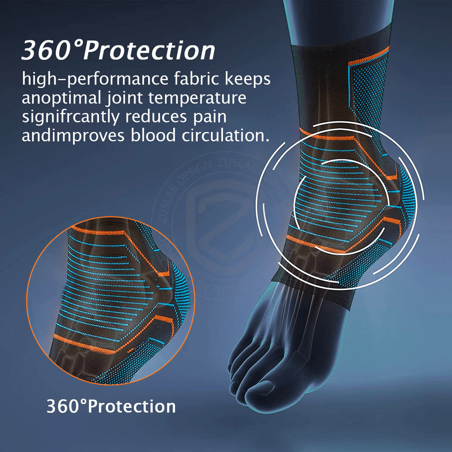Foot Compression Sleeves | Lightweight Compression Socks with Breathable Design | Pain Relief for All-Day Comfort 5