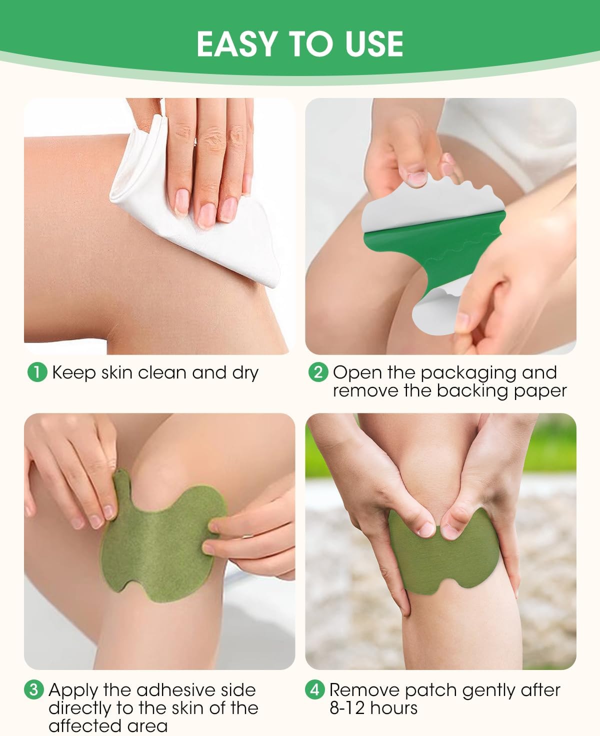 Herbal Knee Patches for Fast Pain Relief with Strong Adhesion | Easy Application for Enhanced Mobility 7