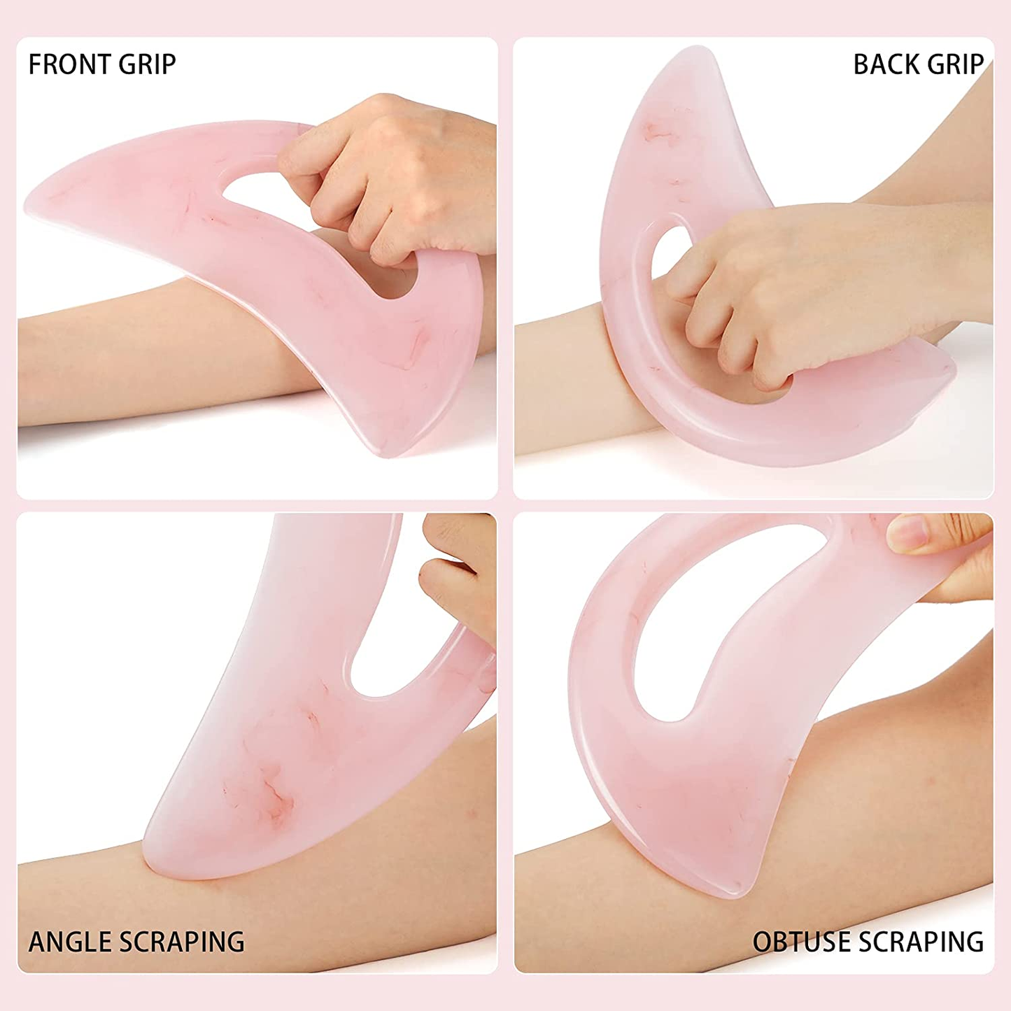 Holistic Wellness | Gua Sha Body Massager with Ergonomic Design | Enhance Relaxation and Skin Health 1