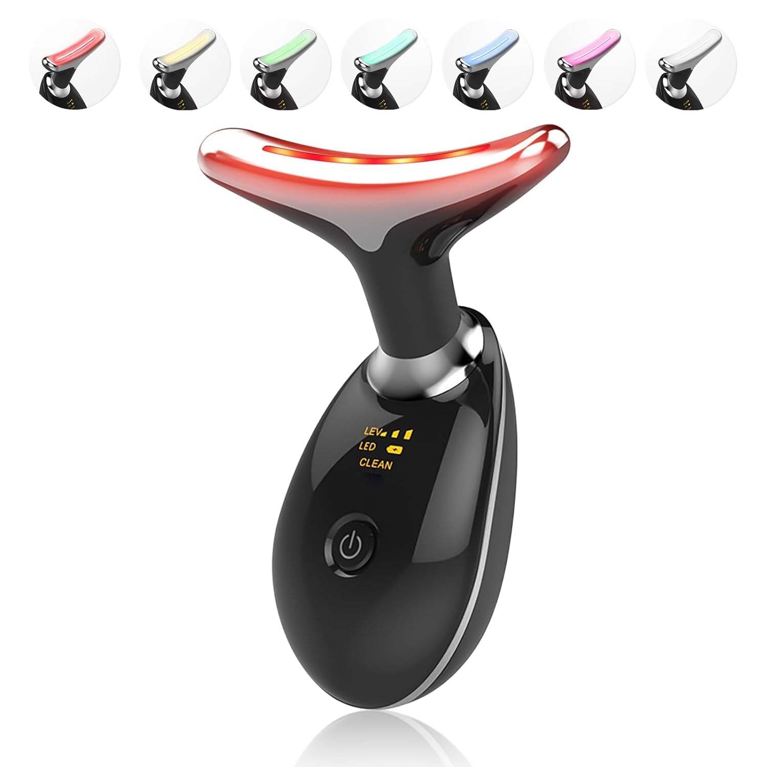 LED Light Therapy Face Massager with Multi-Color Modes for Youthful Skin 0