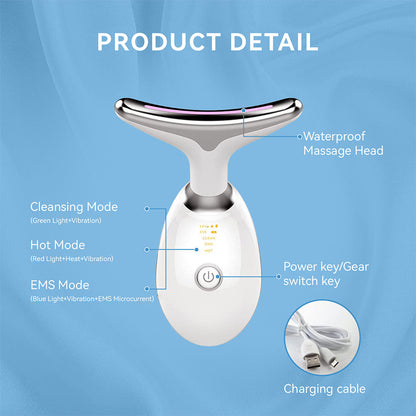 LED Light Therapy Face Massager with Multi-Color Modes for Youthful Skin 3
