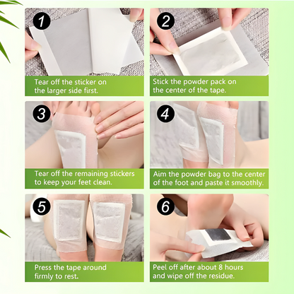 Natural Detox Foot Patches | Detoxifying Patches for Feet with Bamboo & Herbs | Overnight Detoxification for Improved Sleep 6