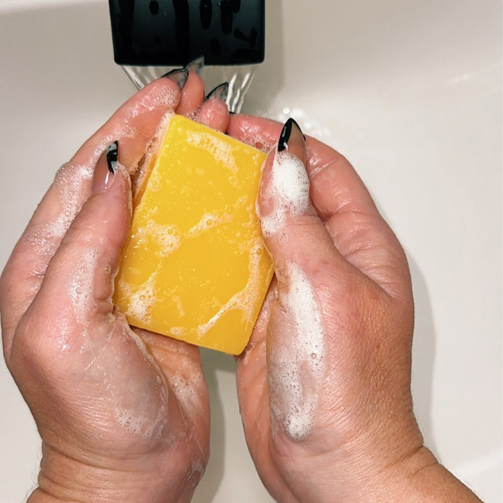 Natural Glow | Lemon Turmeric Kojic Acid Soap with Brightening Ingredients | Gentle Formula for Radiant Skin 7