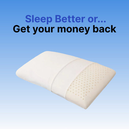 Natural Latex Pillow | Ergonomic Design with Ventilated Support | Ideal for Side Sleepers' Shoulder Relief 0